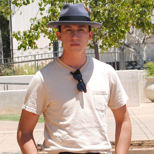 Jaxon Hats | Pinch Crown Crushable Wool Felt Fedora Hat | 135000 | lsmone | GREY