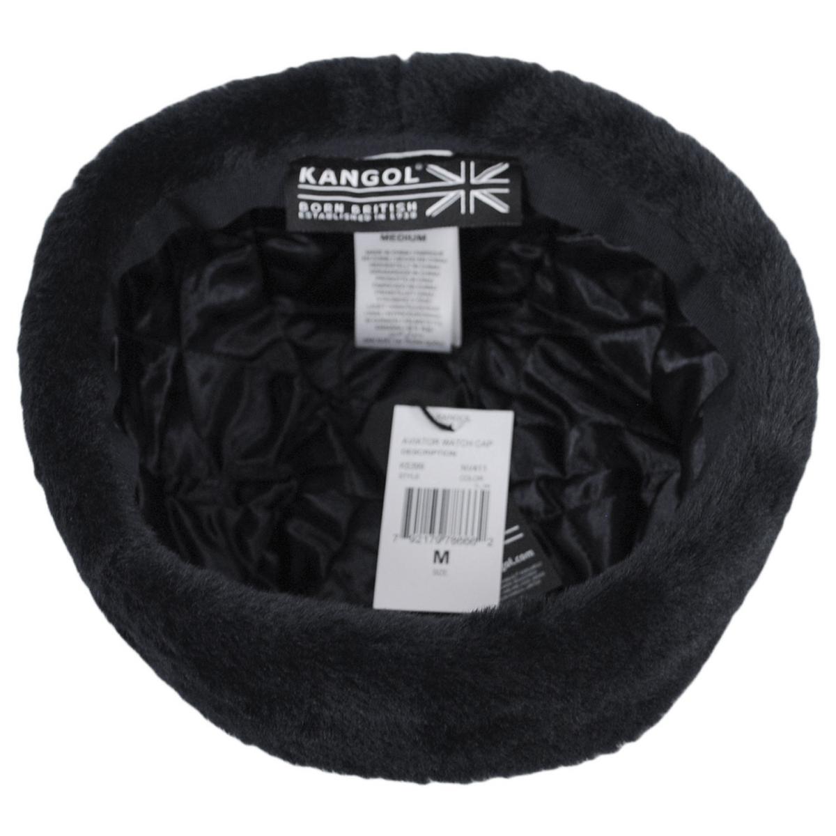 Kangol | Aviator Watch Skull Cap Beanie Hat | 500439 | under | BLACK