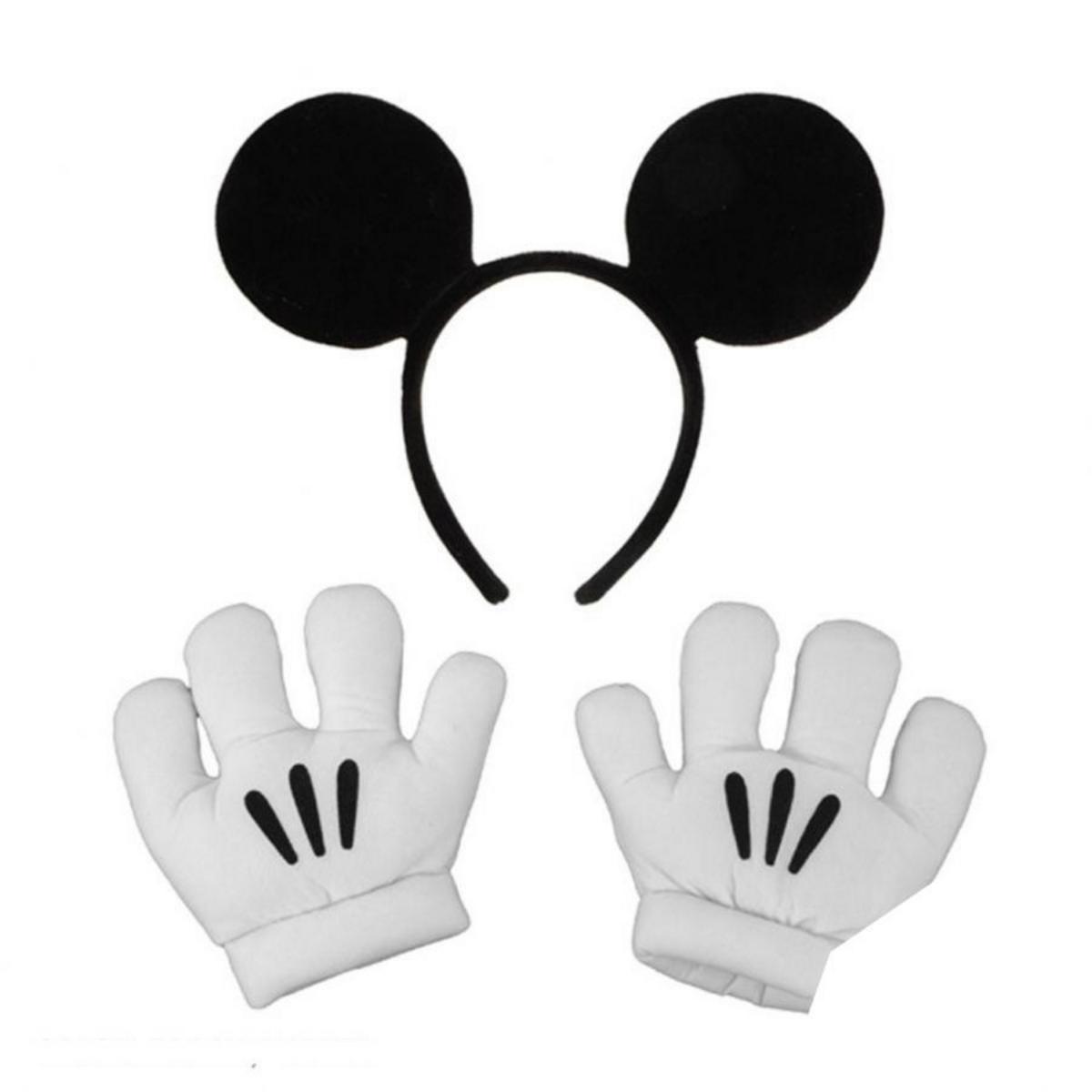 Disney | Mickey Mouse Headband & Gloves Kit | 190208 | lead | BLACK/WHITE