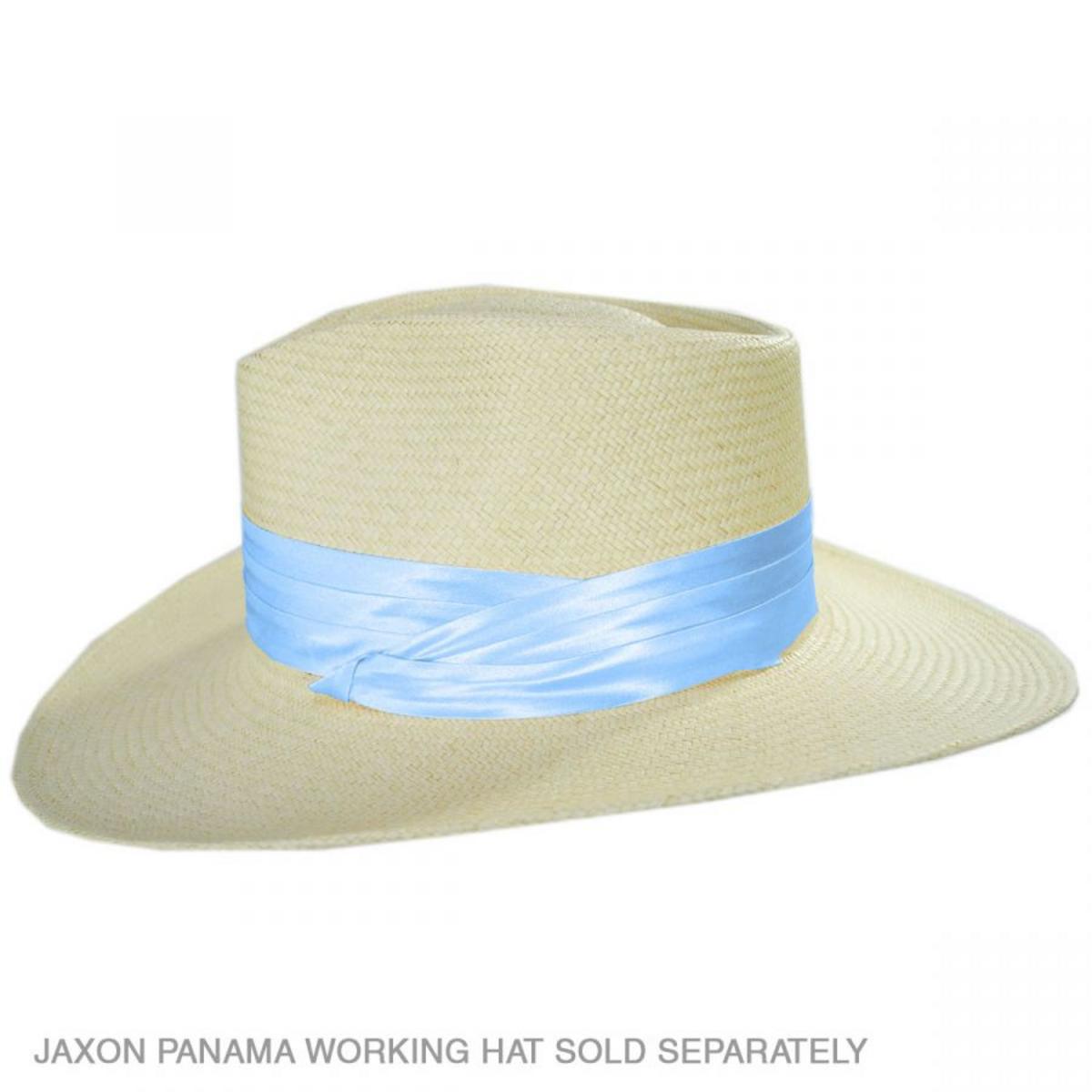 Capas Headwear | 3-Pleat Satin Puggaree Hat Band | 602013 | front | LIGHT BLUE