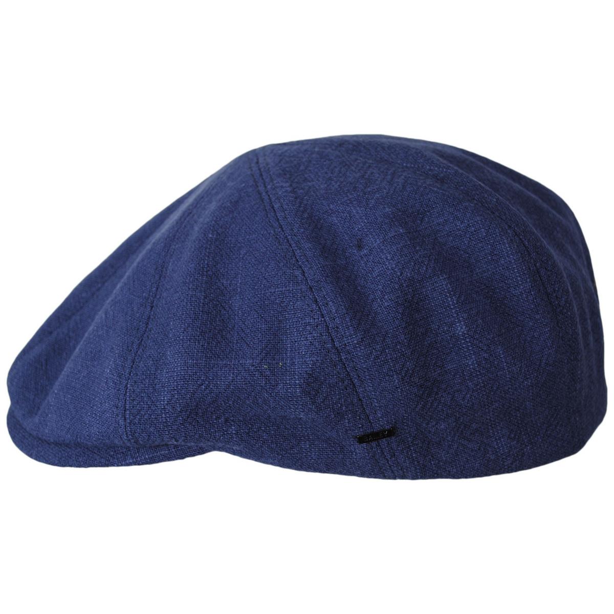 Bailey 1922 | Rankin Rayon 8 Panel Flat Cap | 167235 | profile | NAVY