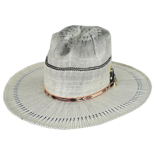 Biltmore | V.C. Flush Bangora Straw Fedora Hat | 127587 | lead | TAN