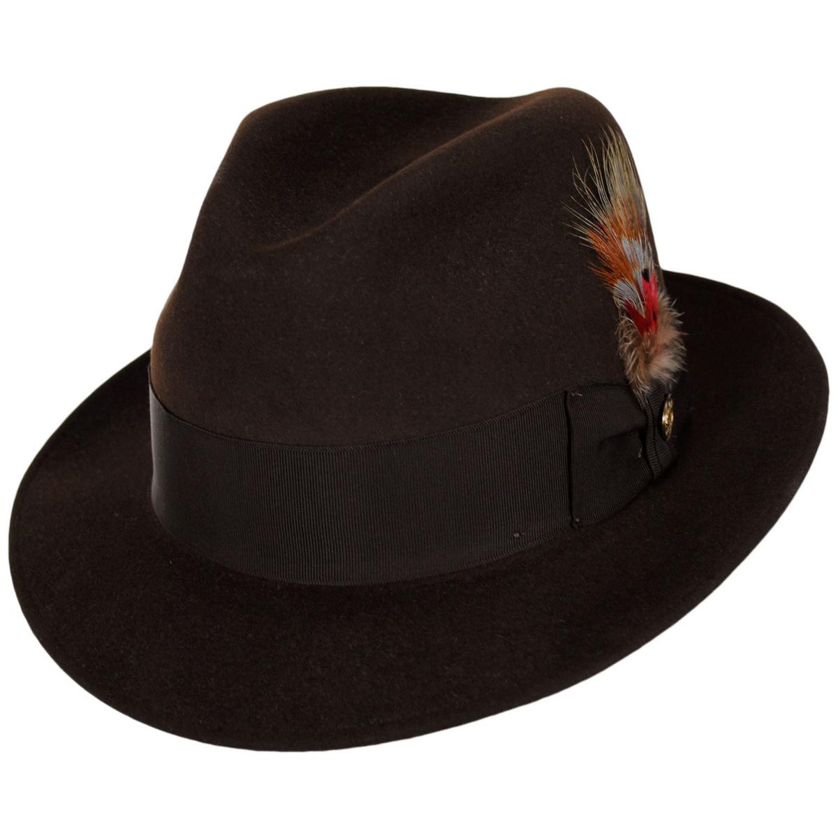 Stetson | Saxon Fur Felt Fedora Hat | 130609 | lead | CORDOVA