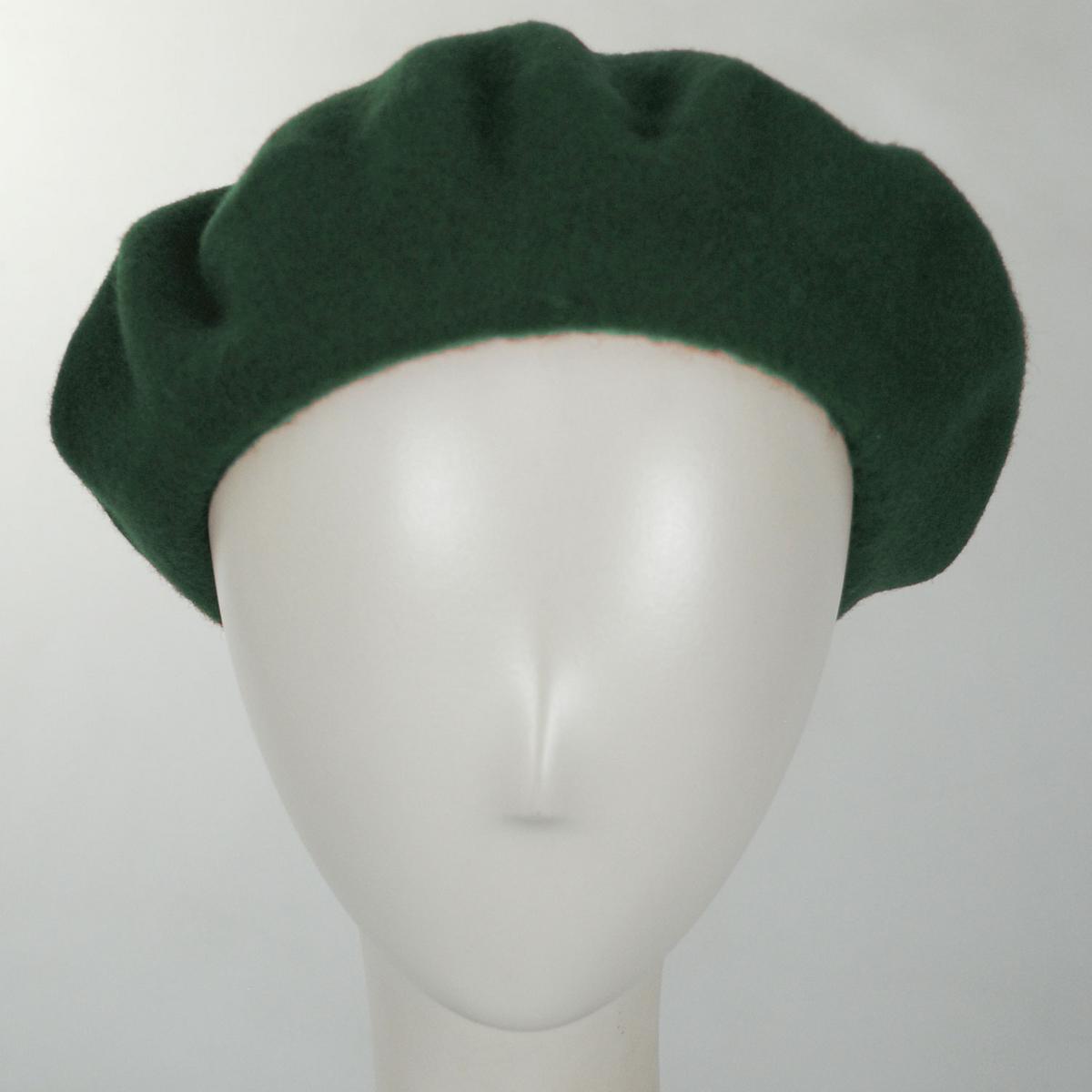 Parkhurst | Classic Wool Beret | 151124 | front | PINE NEEDLE