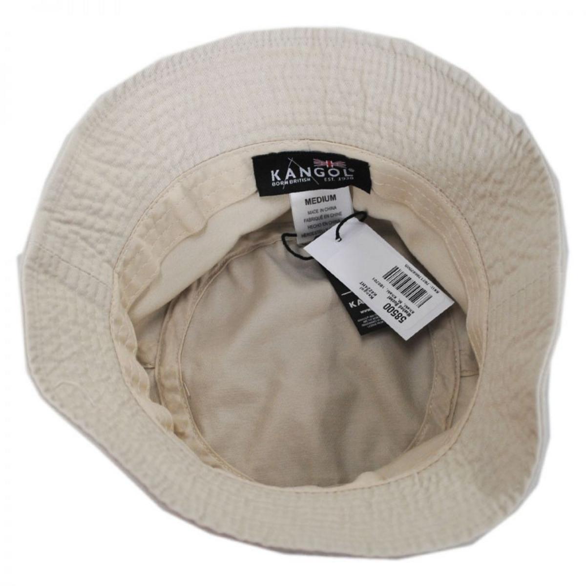 Kangol | Washed Cotton Bucket Hat | 185701 | under | KHAKI