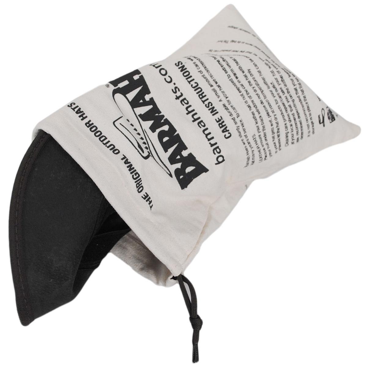 Barmah | Boar Leather Foldaway Drover Hat | 400906 | detailone | CHARCOAL