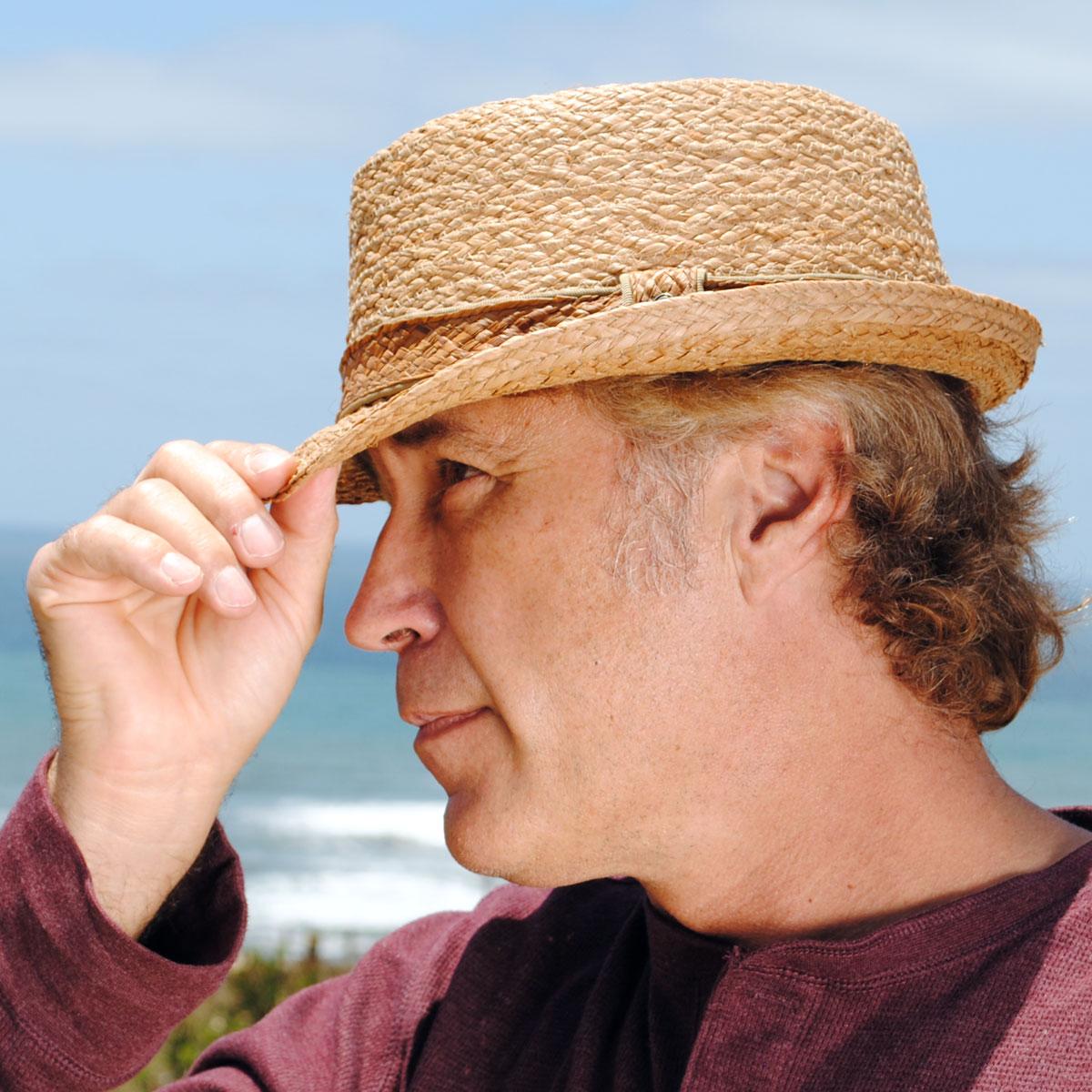 Jaxon Hats | Raffia Straw Diamond Crown Fedora Hat | 129002 | lsmthree | NATURAL