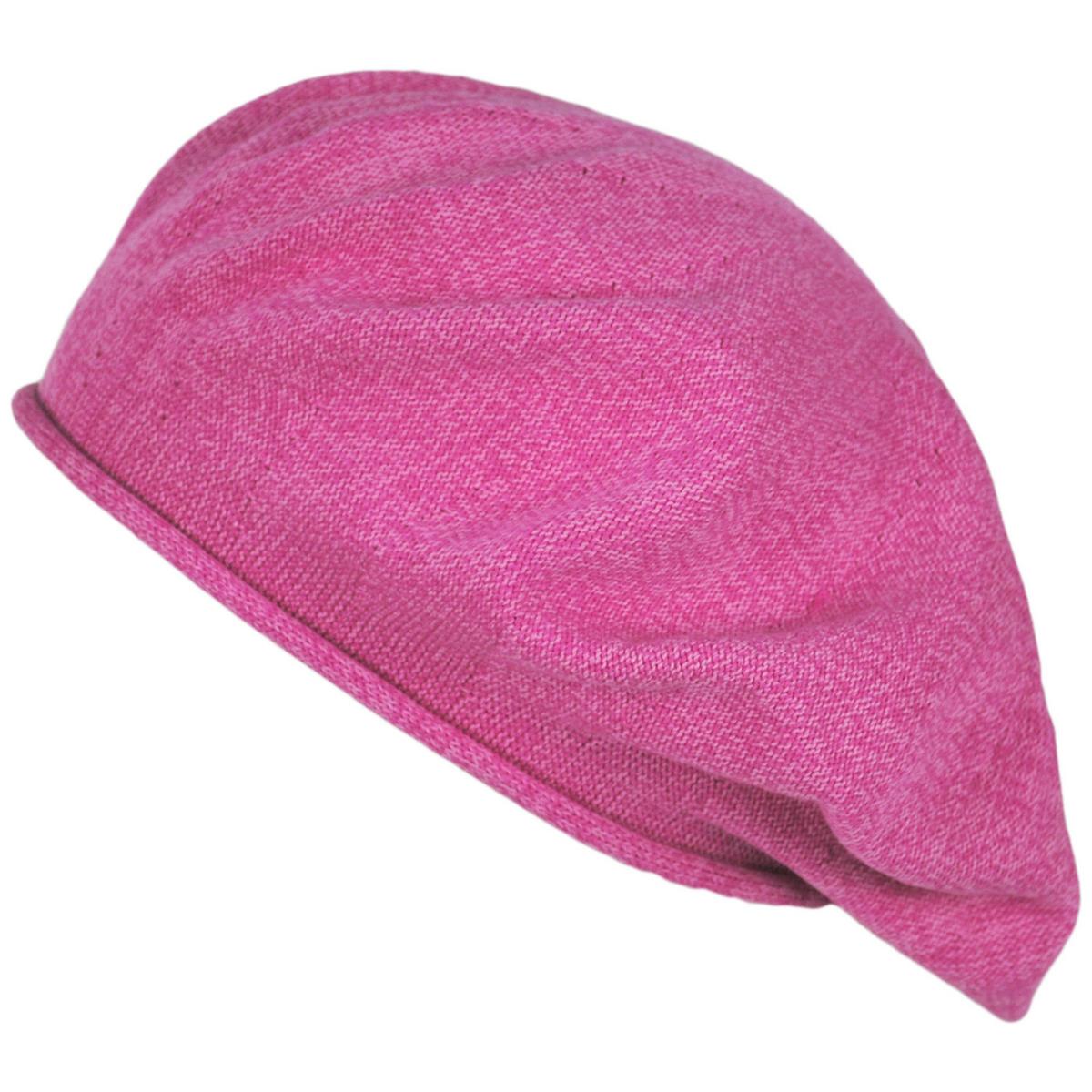 sur la tete | Cotton Beret - 10.5 inch Diameter | 151100 | lead | PINK CHEER TWIST