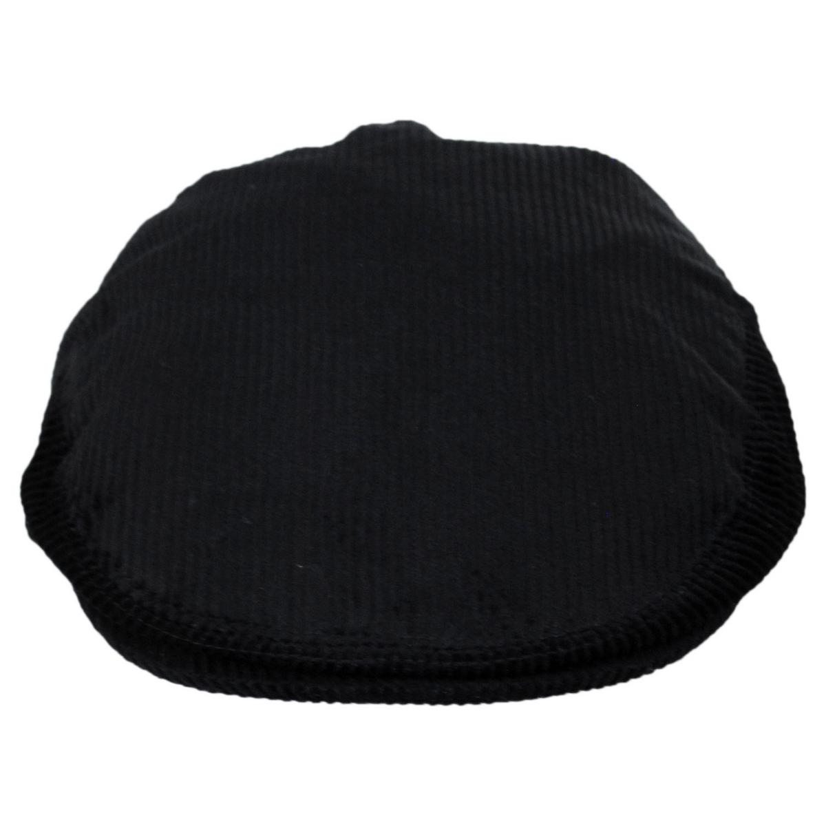Jaxon Hats | Wholesale Corduroy Ivy Cap B2B Pre-Pack | B2B167741 | front | BLACK