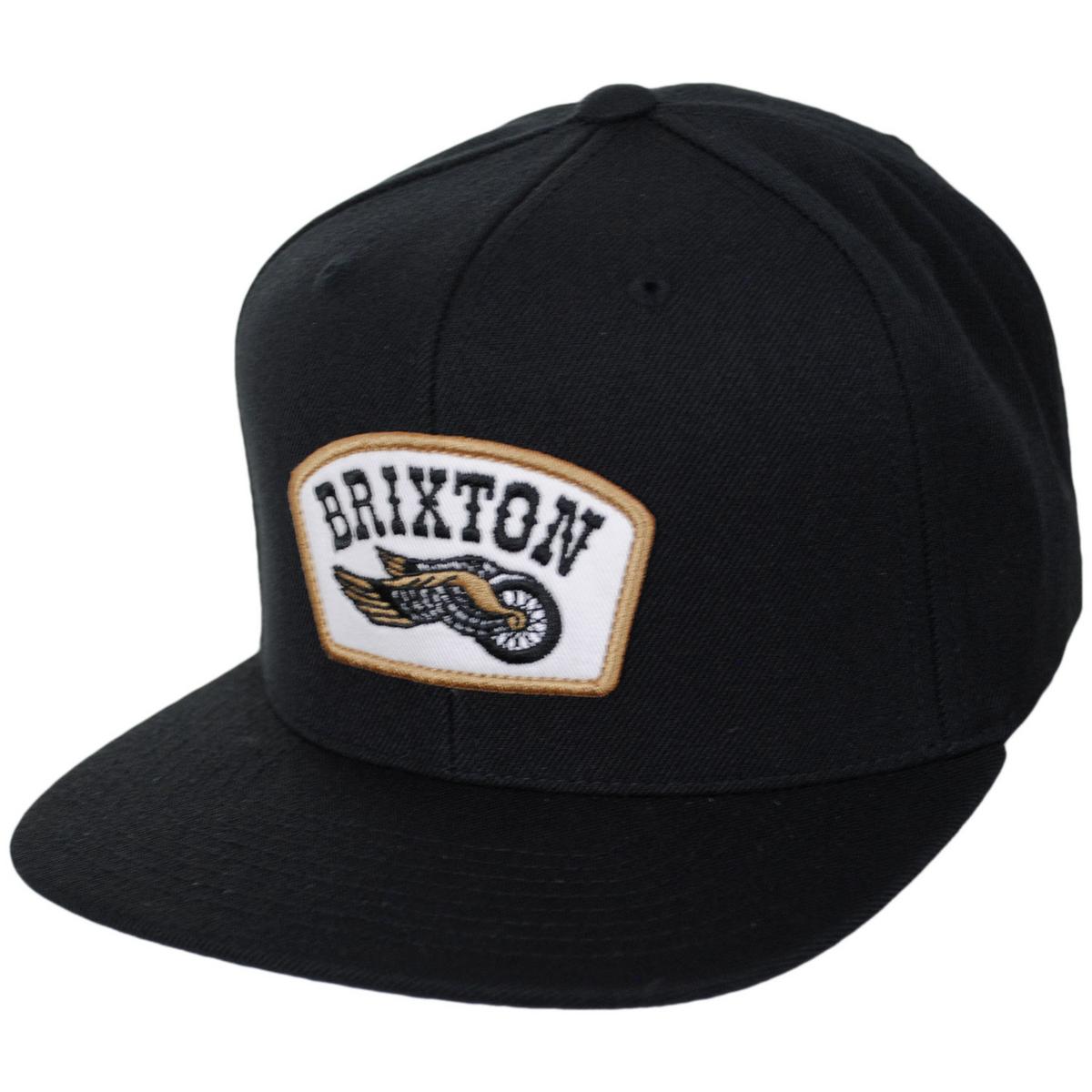 BRIXTON HATS | Roller MP Snapback Baseball Cap | 201855 | lead | BLACK