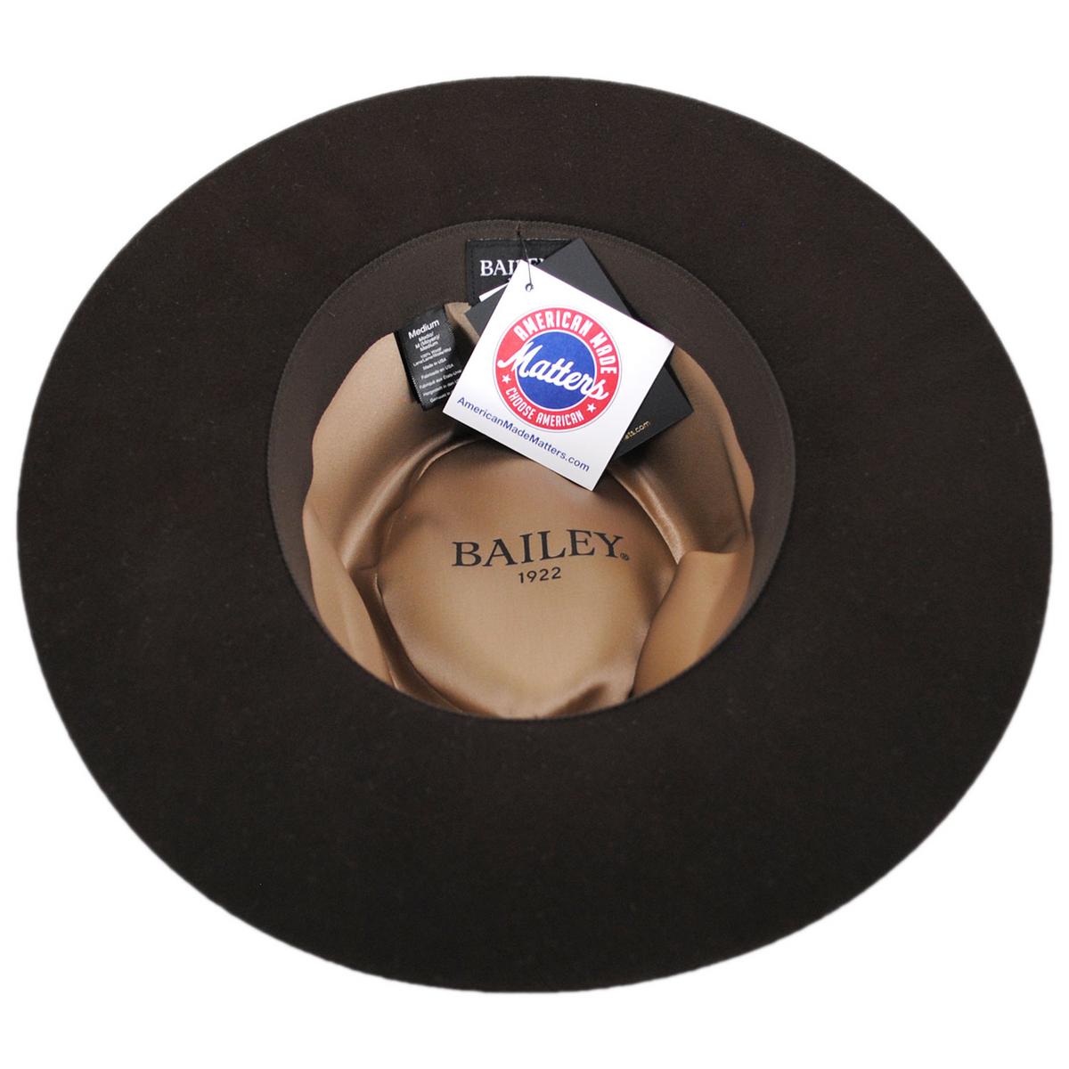 Bailey 1922 | Catton Elite Wool Felt Gambler Hat | 130107 | under | GROUND COFFEE