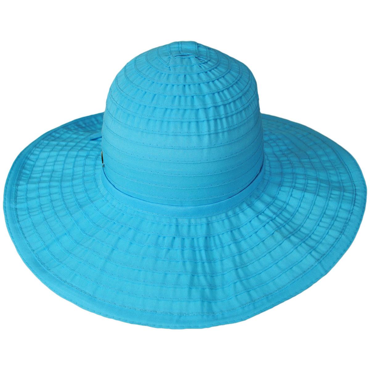 Panama Jack | Danio Ribbon Swinger Sun Hat | 110400 | front | TURQUOISE