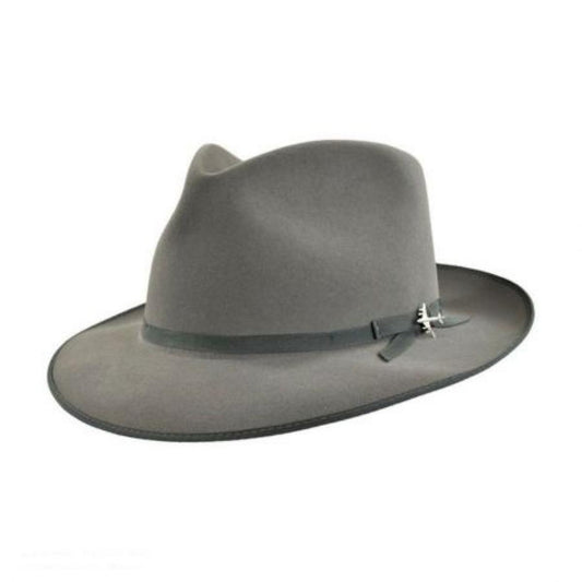Stetson | Stratoliner Fur Felt Fedora Hat | 130617 | lead | CARIBOU