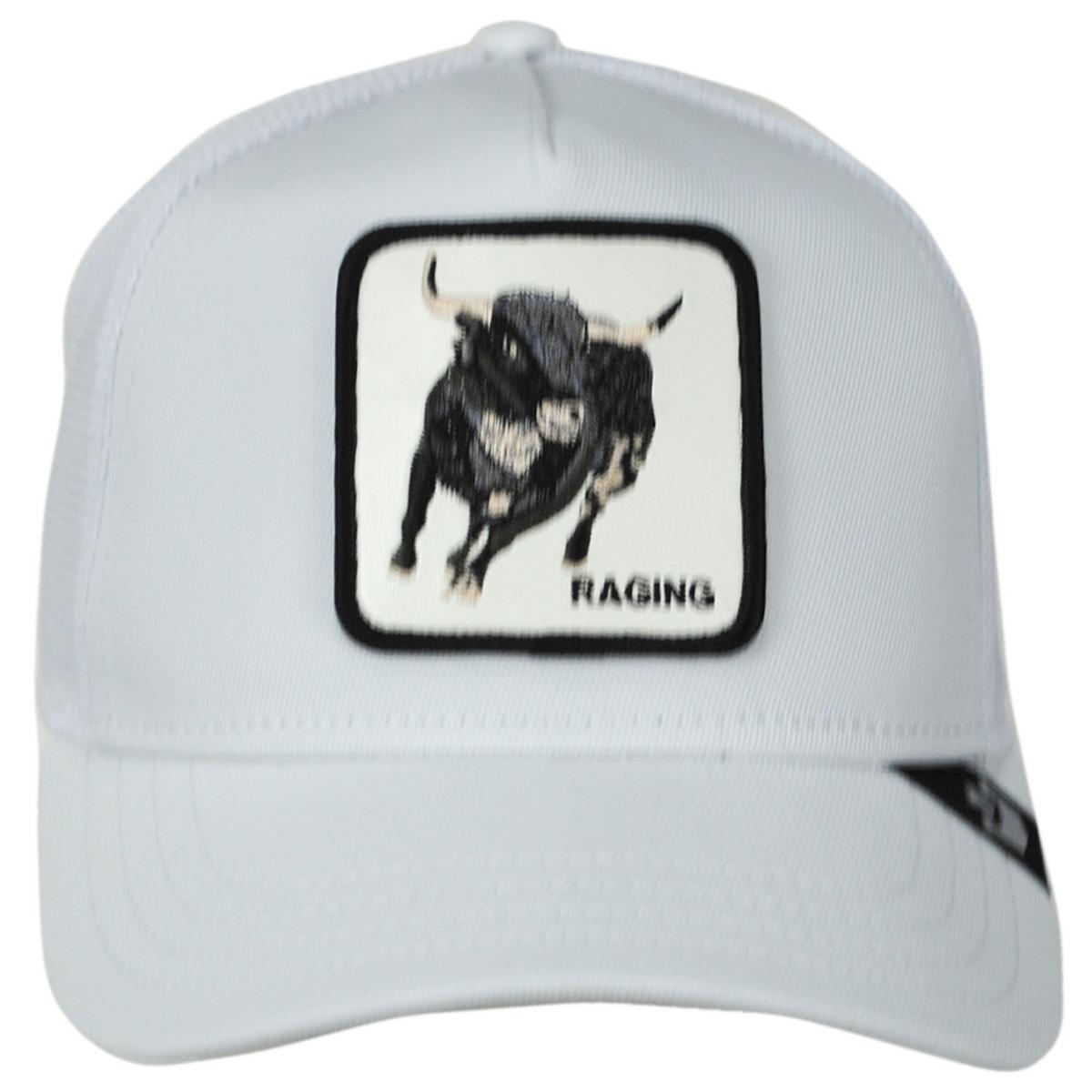 Goorin Bros | Platinum Rage Mesh Trucker Snapback Baseball Cap | 200647 | front | WHITE