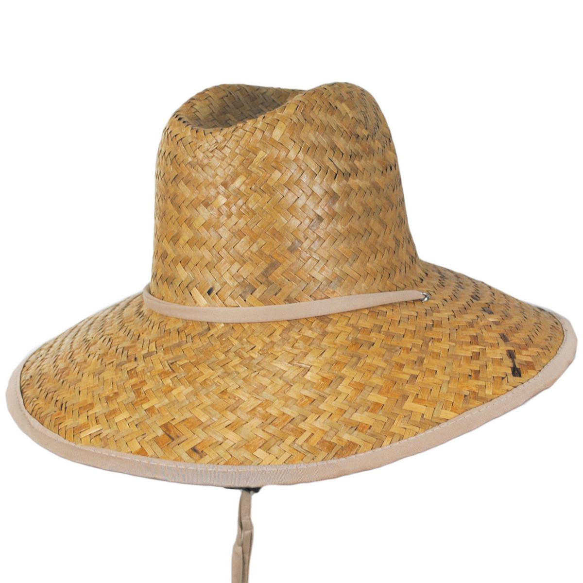 Peter Grimm | Kenny Solid Straw Lifeguard Hat | 127215 | lead | TAN
