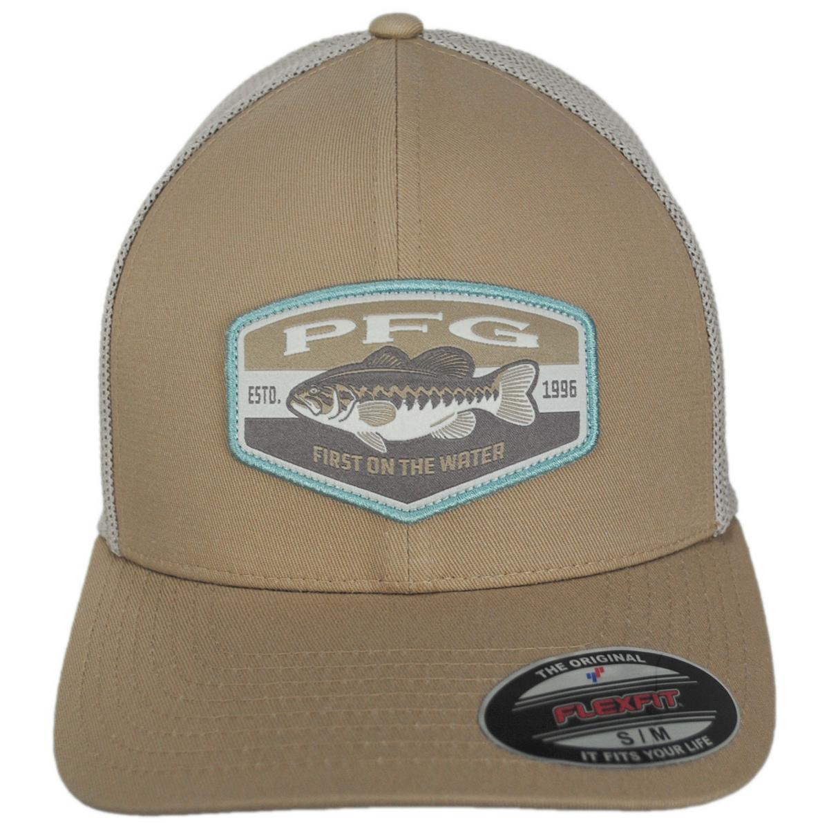 Columbia Sportswear | PFG Patch Mesh Flexfit Fitted Baseball Cap | 400087 | front | BEACH