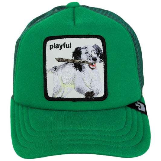 Goorin Bros | Kid's Playtime Mesh Trucker Snapback Baseball Cap | 508926 | front | GREEN