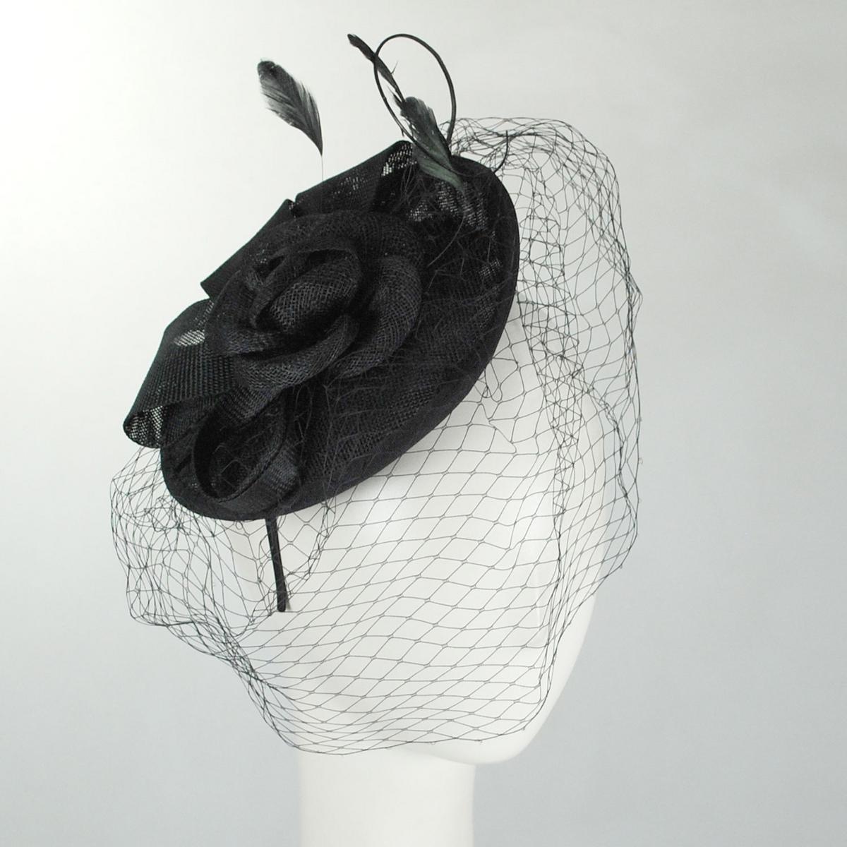Luxe Sinamay Straw Fascinator Hat