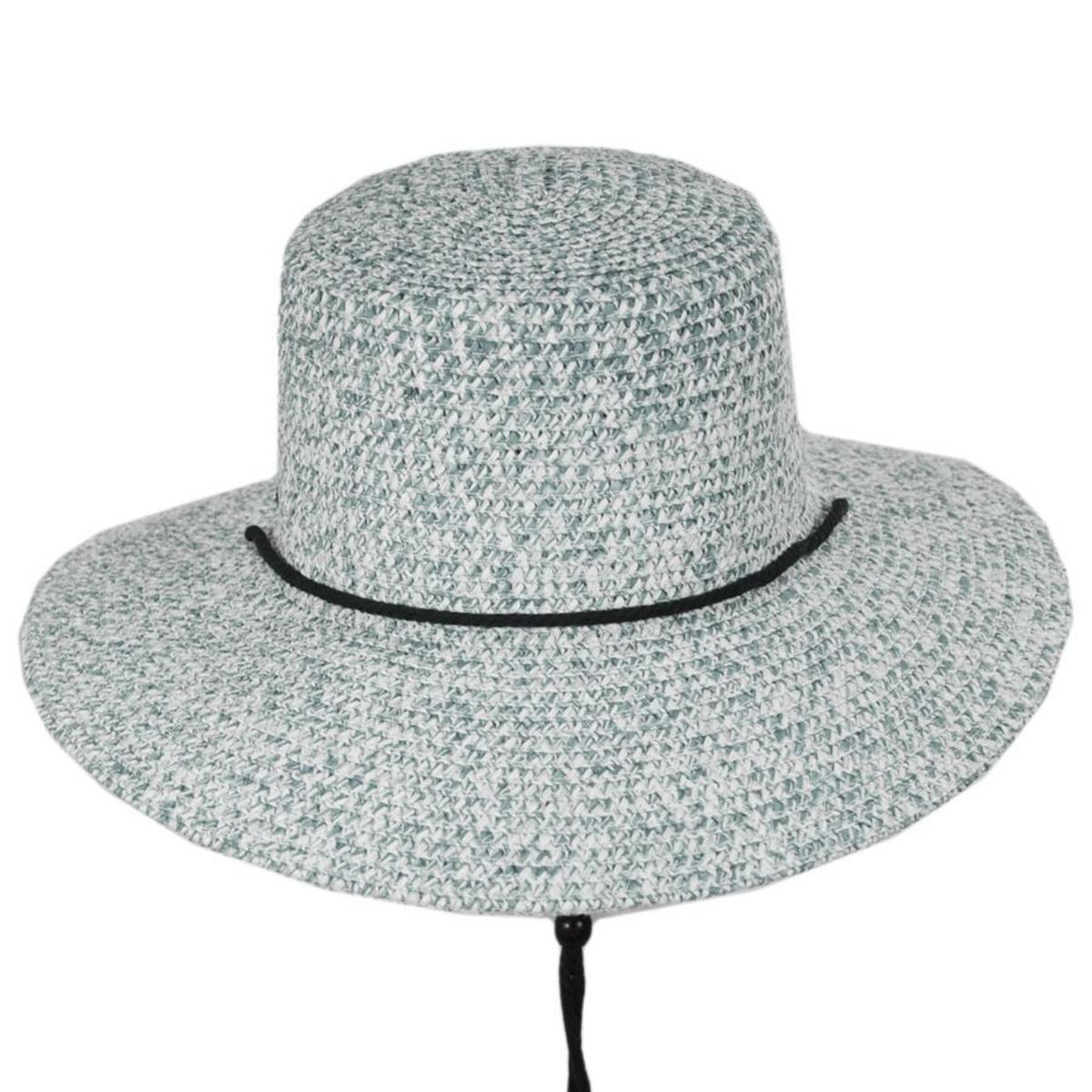 Betmar | Ellen Toyo Braid Straw Bucket Hat | 101146 | front | WASHED BLACK