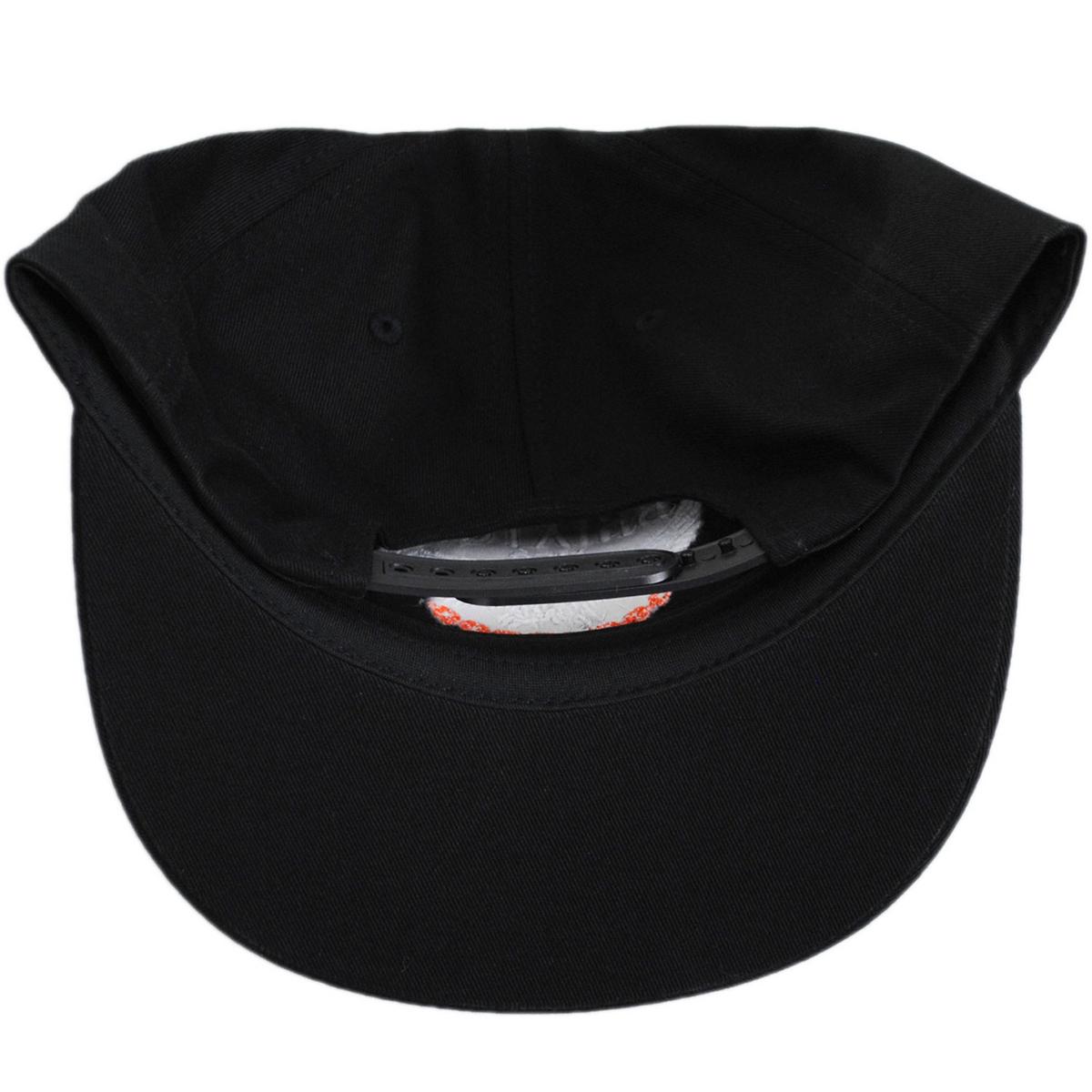 BRIXTON HATS | Waller Cotton HP Snapback Baseball Cap | 201876 | under | BLACK
