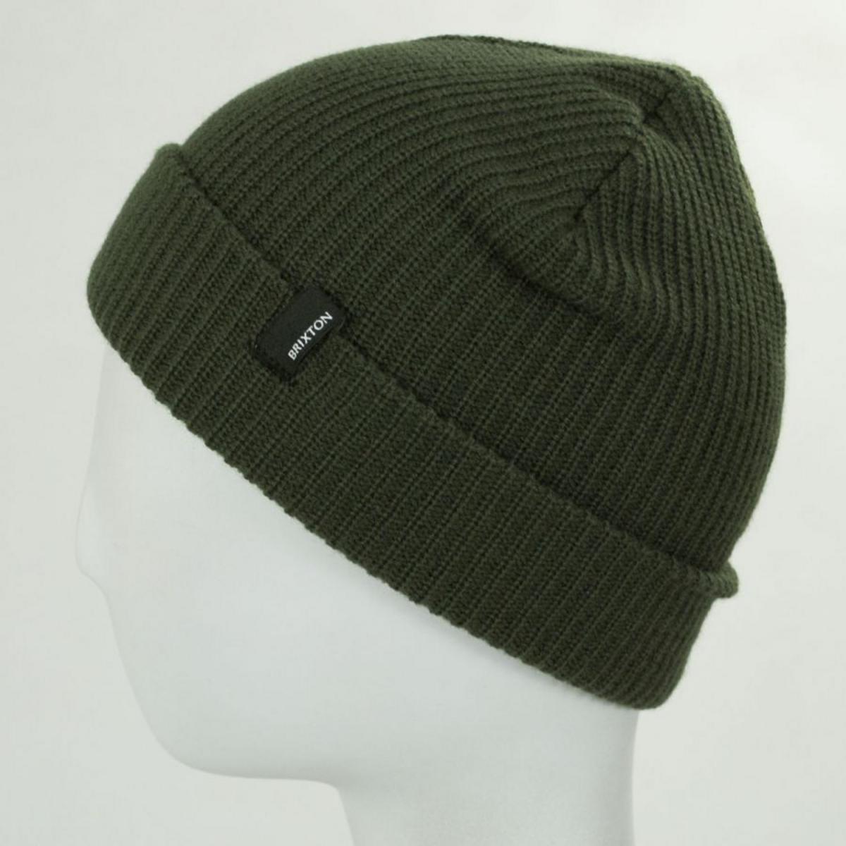 BRIXTON HATS | Heist Knit Beanie Hat | 502706 | profile | MILITARY OLIVE