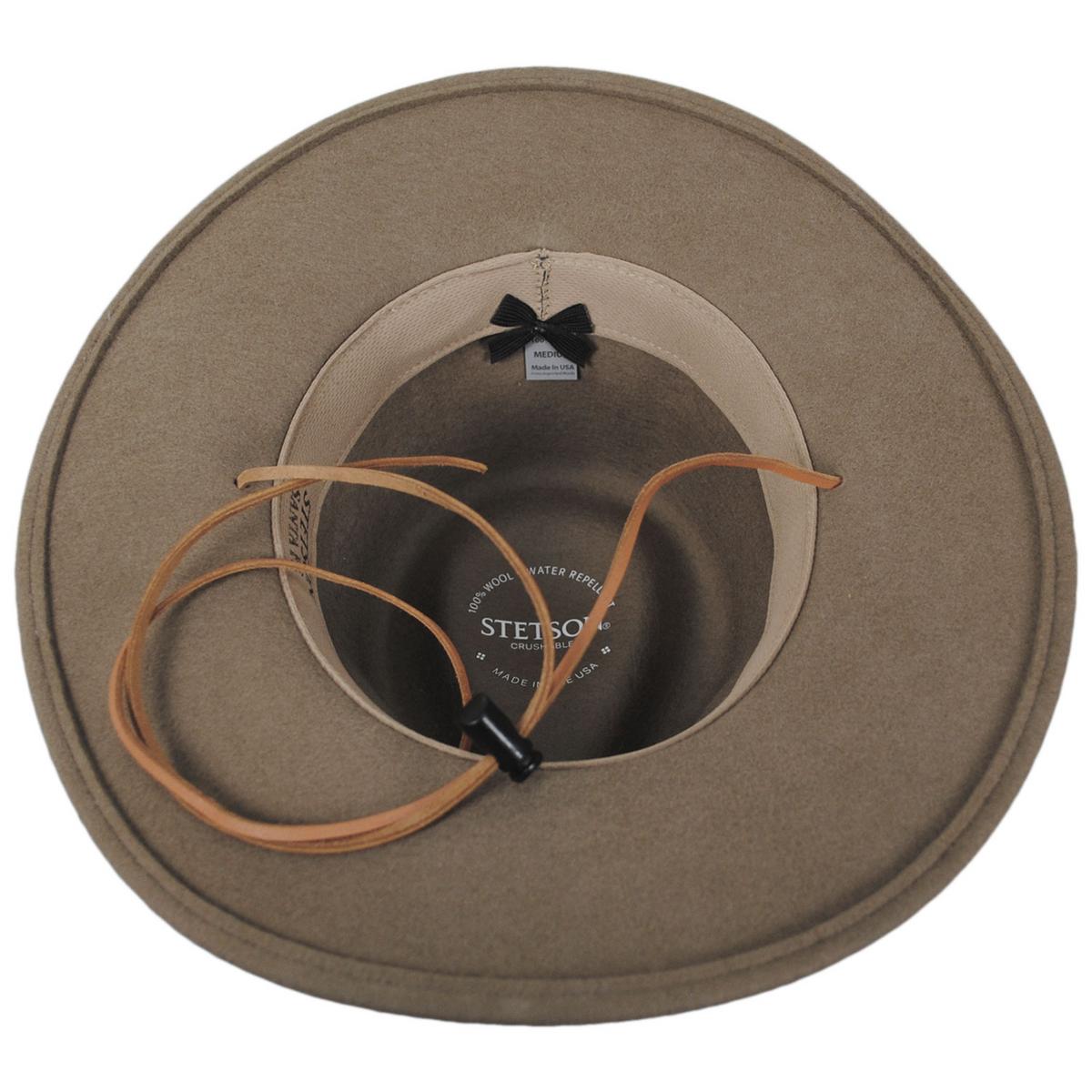 Stetson | Santa Fe Crushable Wool Felt Western Hat | 130690 | under | MUSHROOM