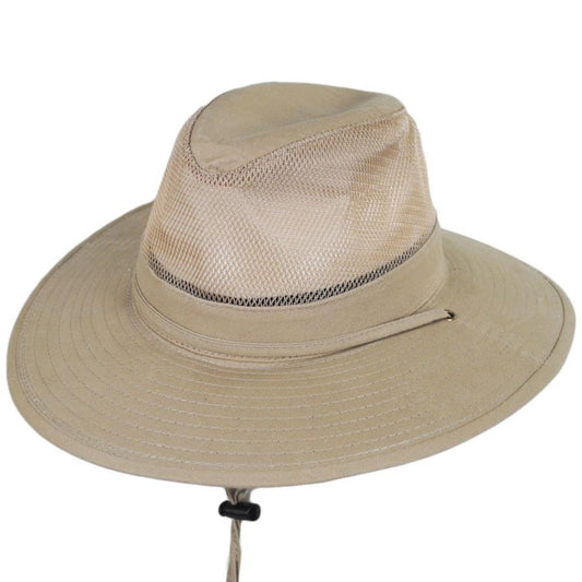 Dorfman Pacific | Solarweave Breezer Aussie Hat | 400221 | lead | CAMEL