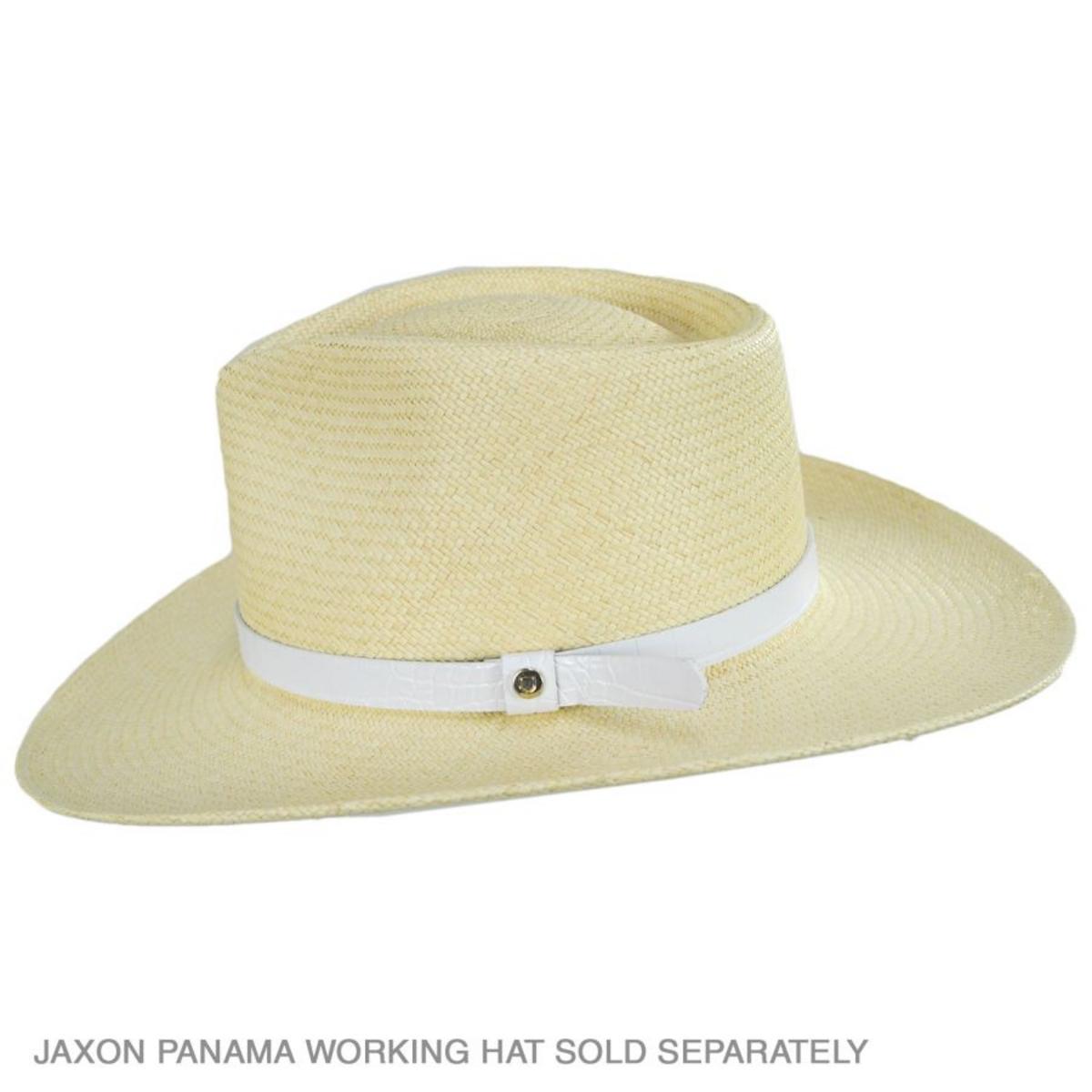 BRIXTON HATS | Faux Crocodile Shield Hat Band - FINAL SALE | 601106 | under | OFF WHITE