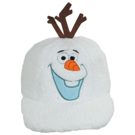 Disney | Frozen Olaf Fuzzy Adjustable Baseball Cap | 190522 | front | WHITE