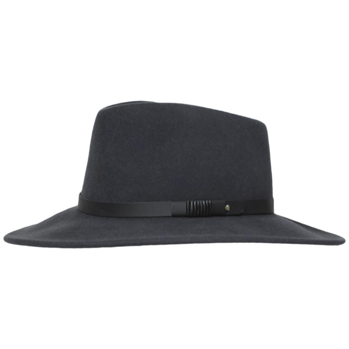 Bigalli | Australian Wool Felt Outback Hat | 131419 | profile | DARK GREY