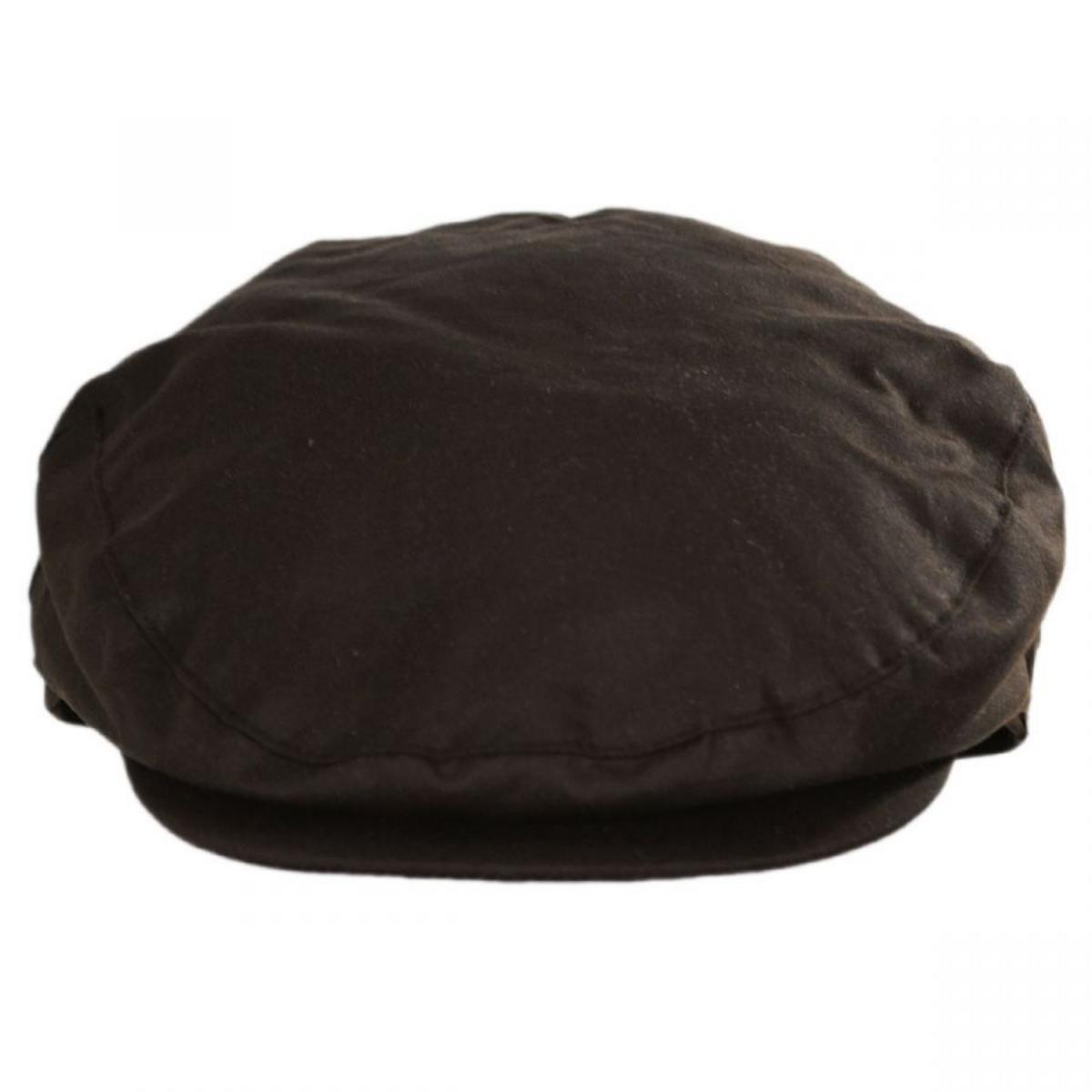 Jaxon & James | British Millerain Wax Cotton Ivy Cap | 170011 | front | BROWN