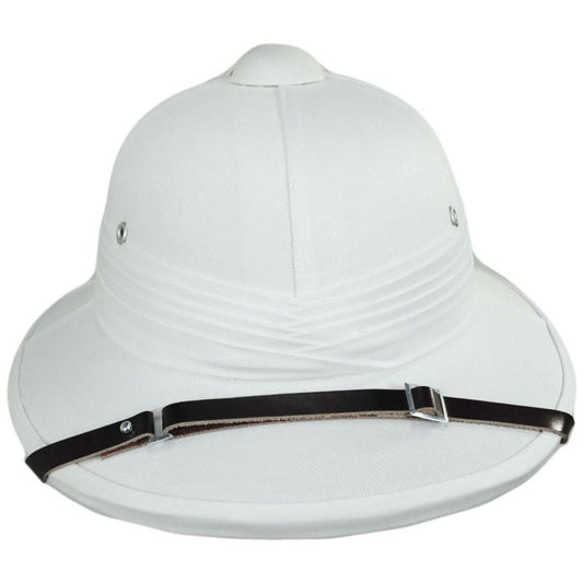 Village Hat Shop | Indian Pith Helmet | 155805 | front | WHITE