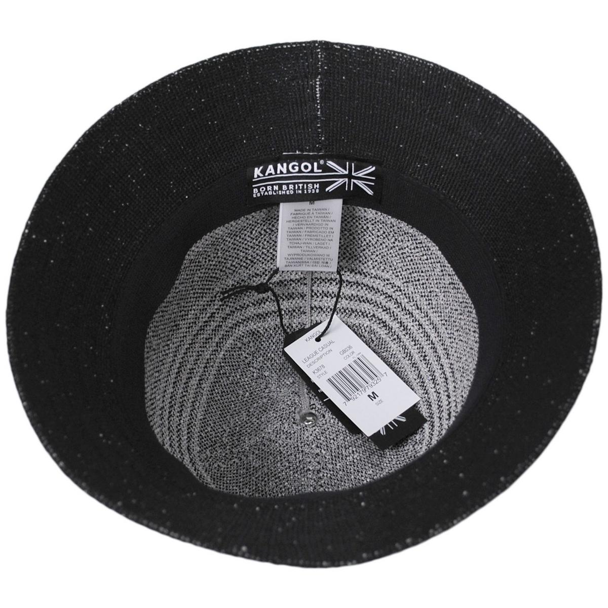 Kangol | League Tri-Color Stripe Casual Bucket Hat - FINAL SALE | 185812 | under | GREY/BLACK
