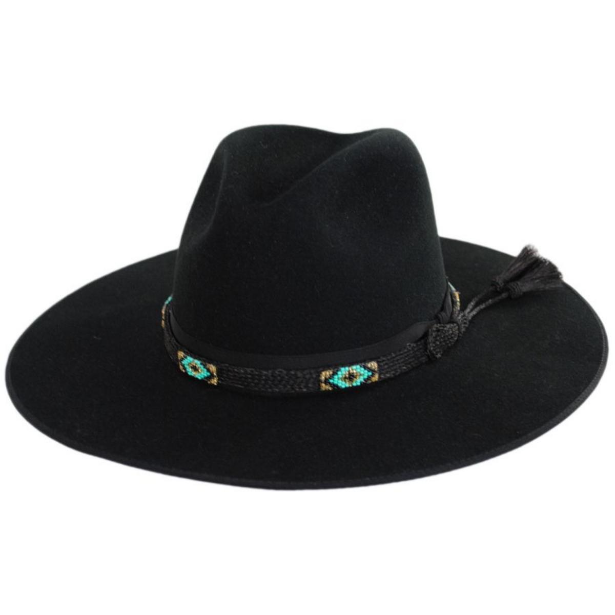 Stetson | Helix Wool Felt Fedora Hat | 130719 | lead | BLACK