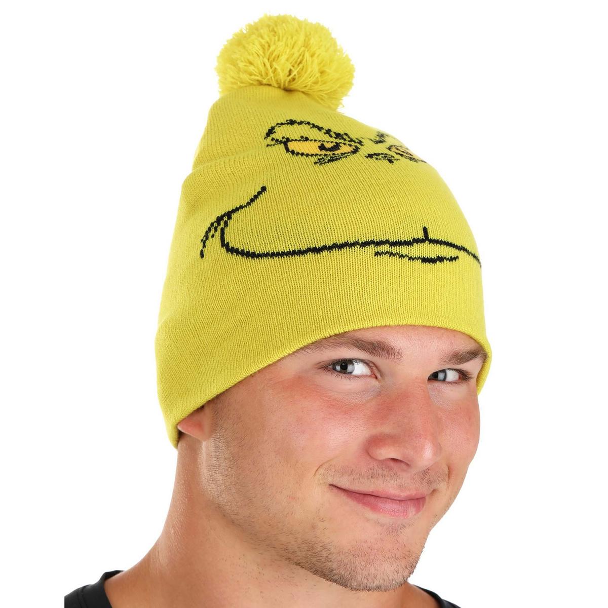 Dr. Seuss | Grinch Knit Beanie with Pom | 190470 | lsmtwo | GREEN