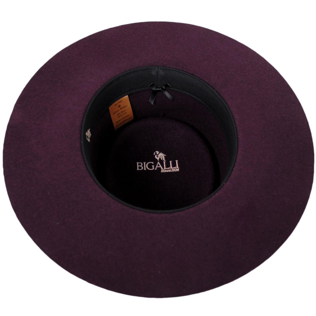 Bigalli | Navarra Wool Felt Gaucho Hat | 131438 | under | BLACKBERRY
