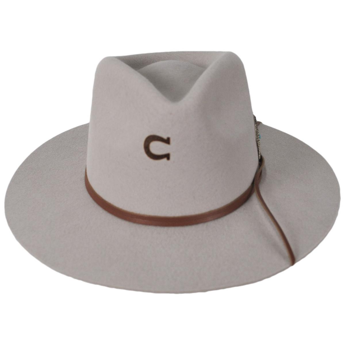 Charlie 1 Horse | Lone Butte Wool Felt Fedora Hat | 124795 | front | SILVER BELLY