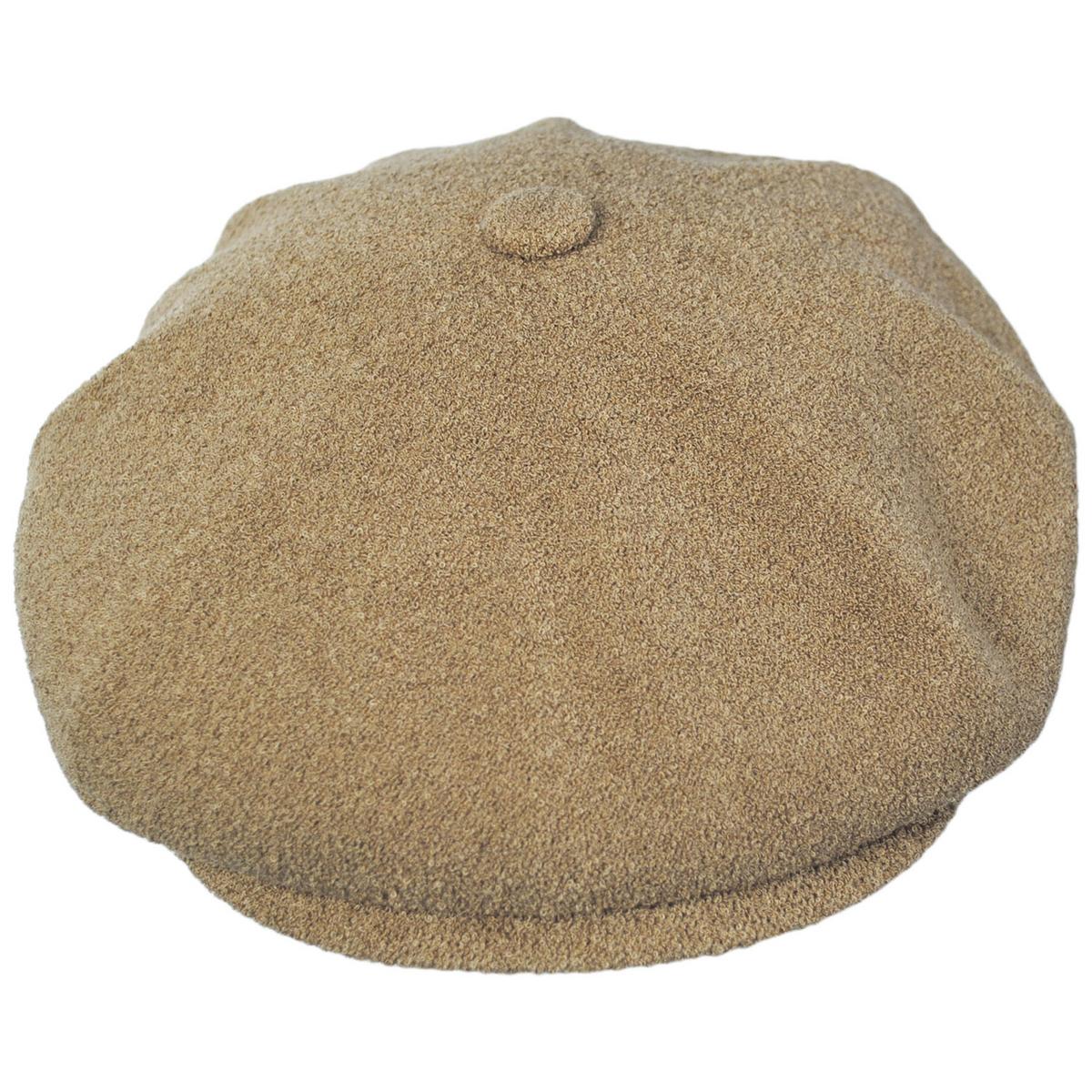 Kangol | Bermuda Hawker Newsboy Cap - Oat | 161027SS24 | front | OAT