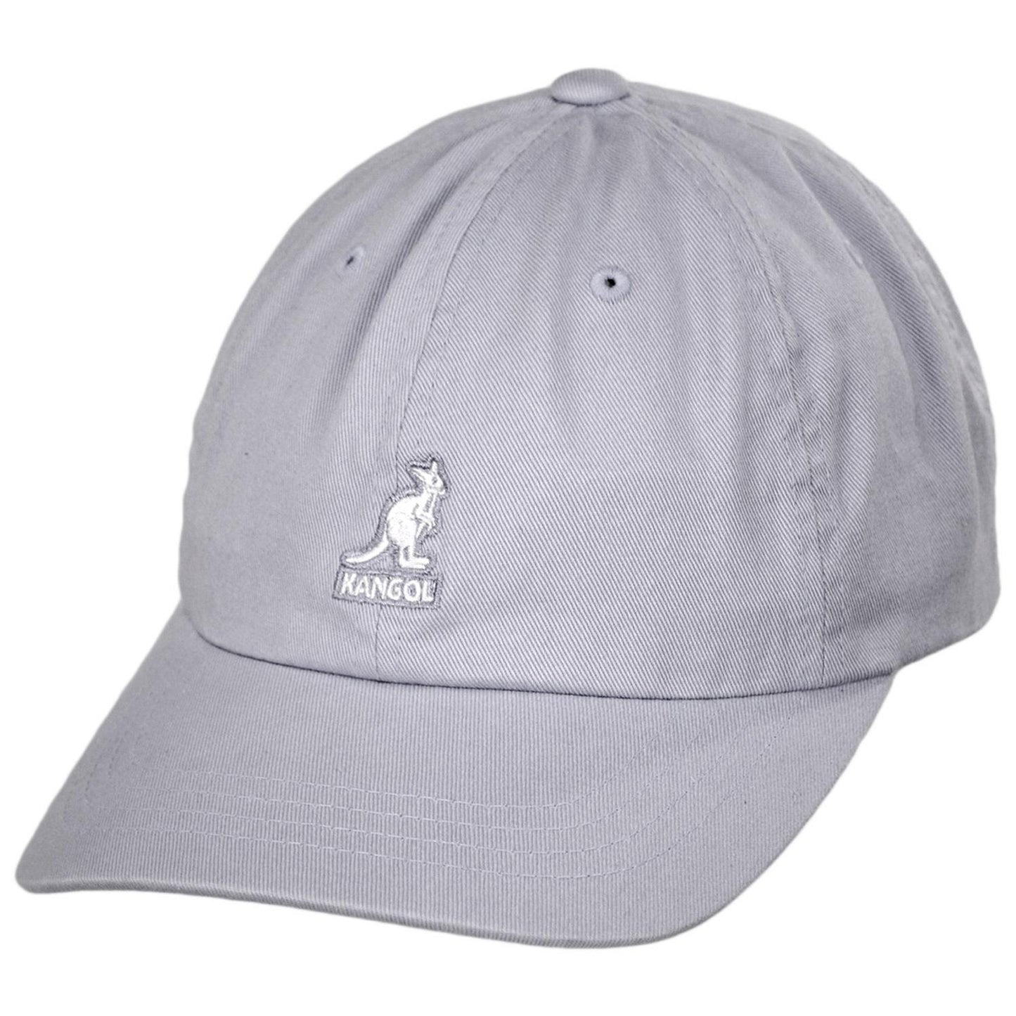 Kangol | Washed Cotton Strapback Baseball Cap Dad Hat - Fashion Colors | 201173A | lead | GREY