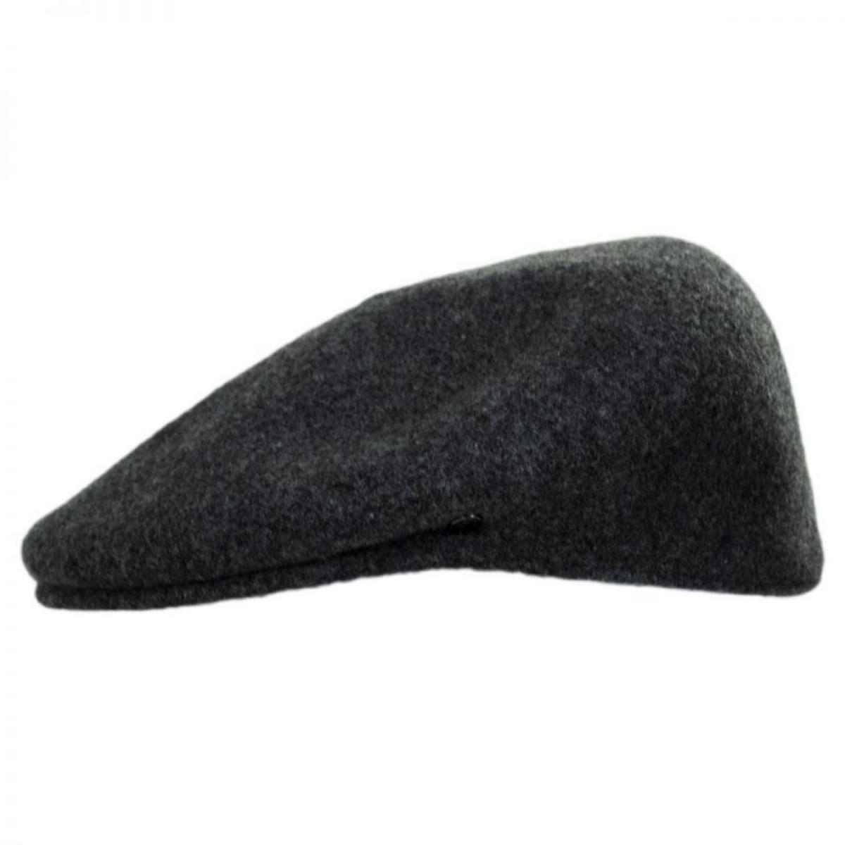 Jaxon Hats | Genuine Wool Ivy Cap | 168201 | profile | CHARCOAL