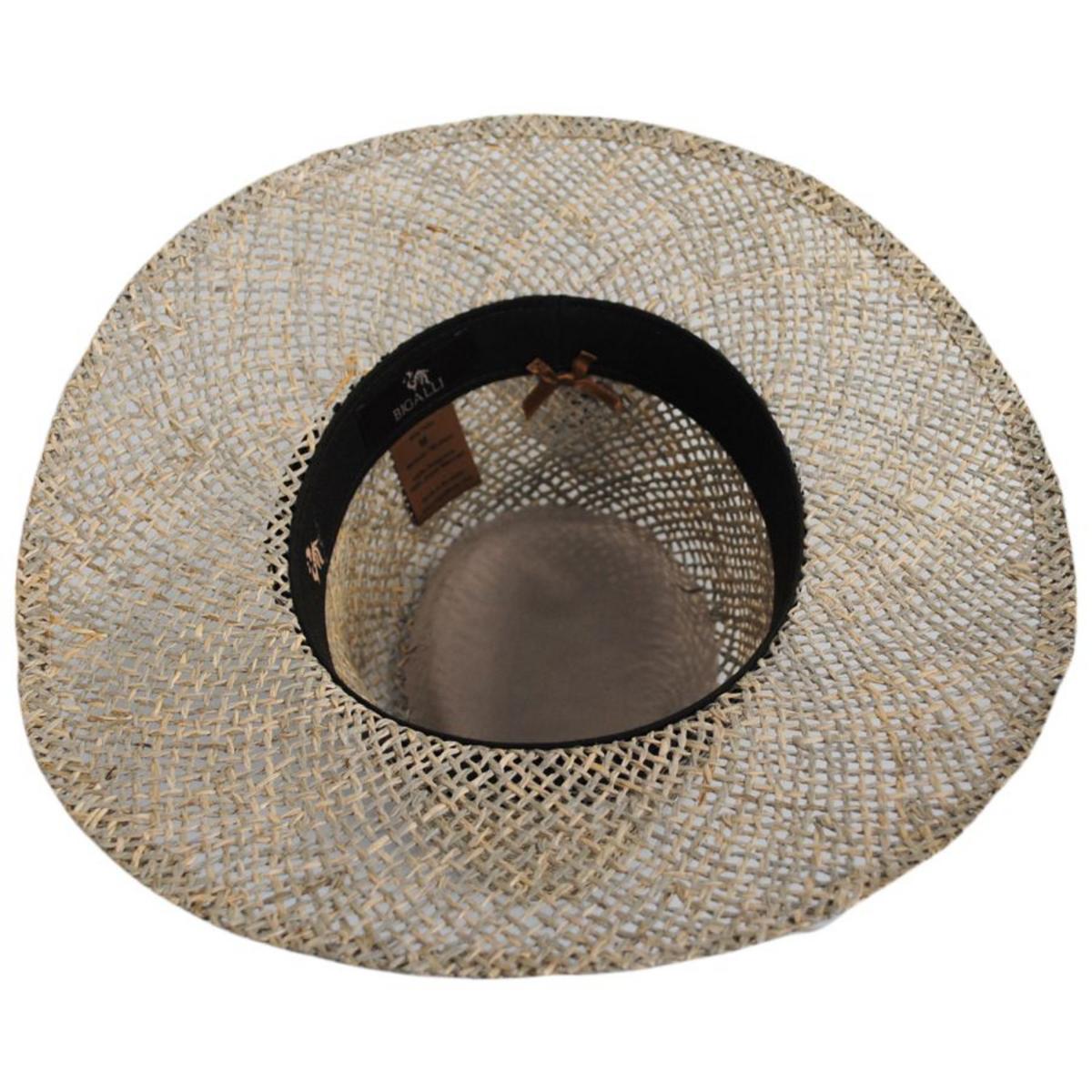 Bigalli | Australian Seagrass Straw Outback Hat | 129244 | under | SEAGRASS