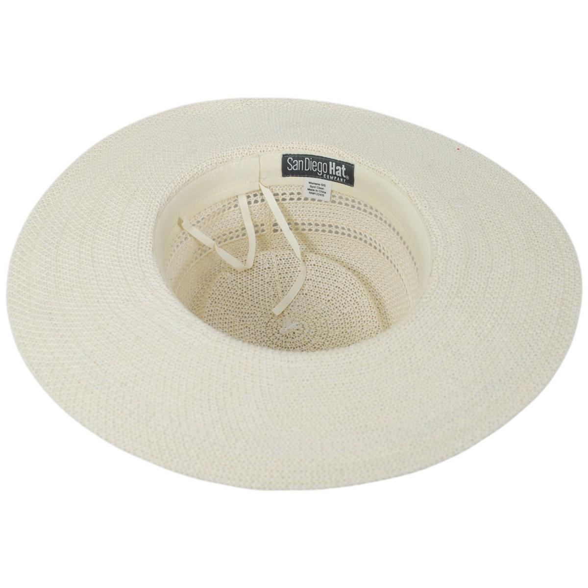 San Diego Hat Company | Jackson Knit Boater Hat | 108946 | under | IVORY
