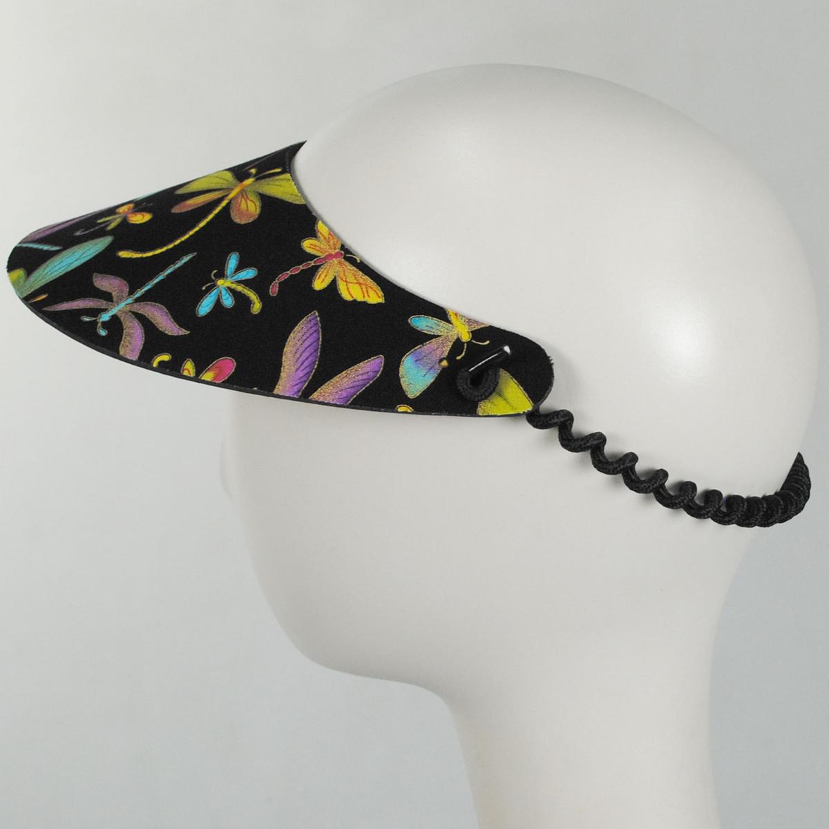 The Incredible Sunvisor | Springlace Dragonflies Sunvisor | 196359 | profile | BLACK