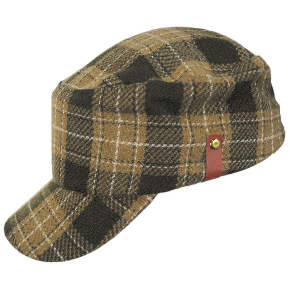San Diego Hat Company | Cash Plaid Cadet Cap | 108662 | profile | BROWN