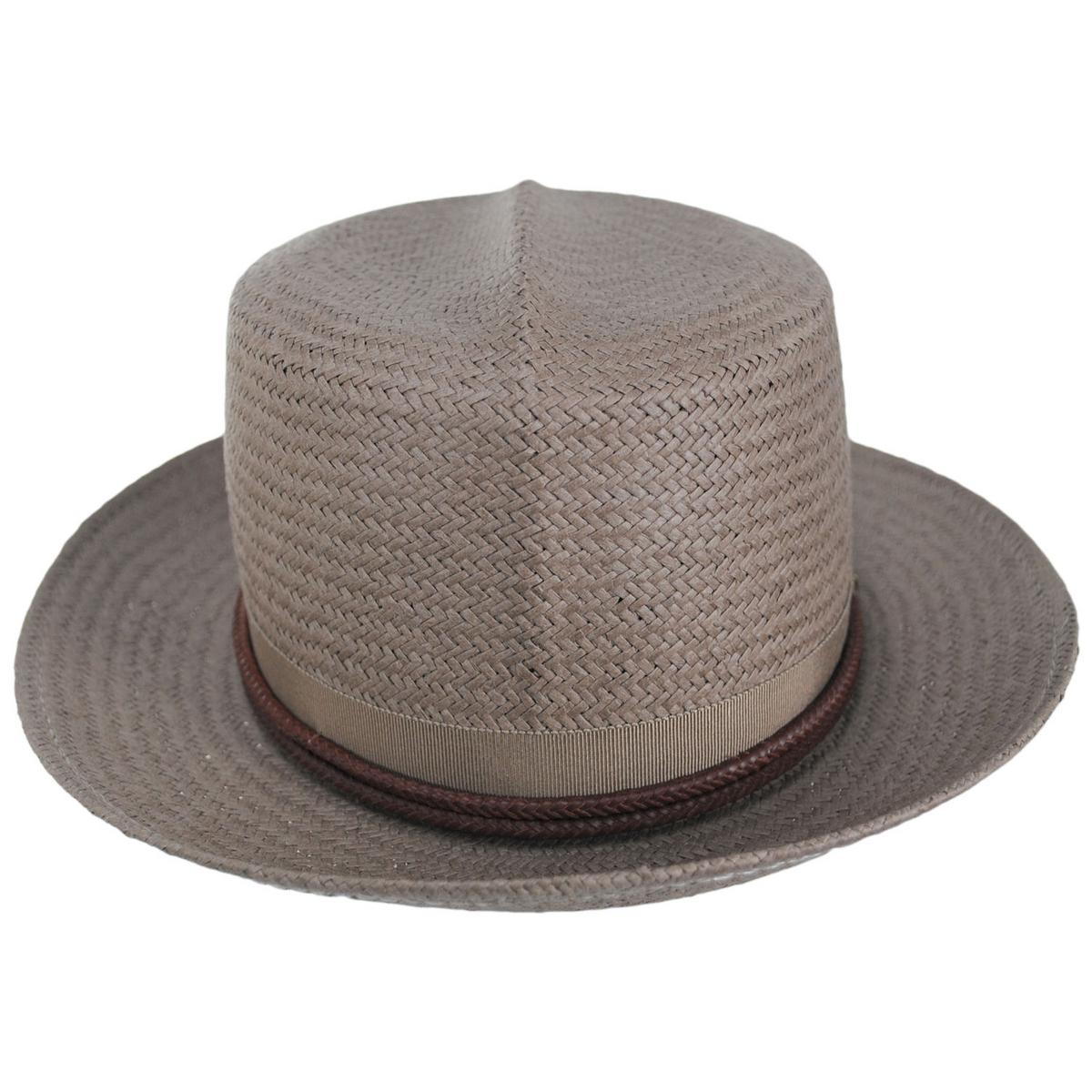 Bailey 1922 | Amaury Raindura Straw Fedora Hat | 127928 | front | AMPHORA
