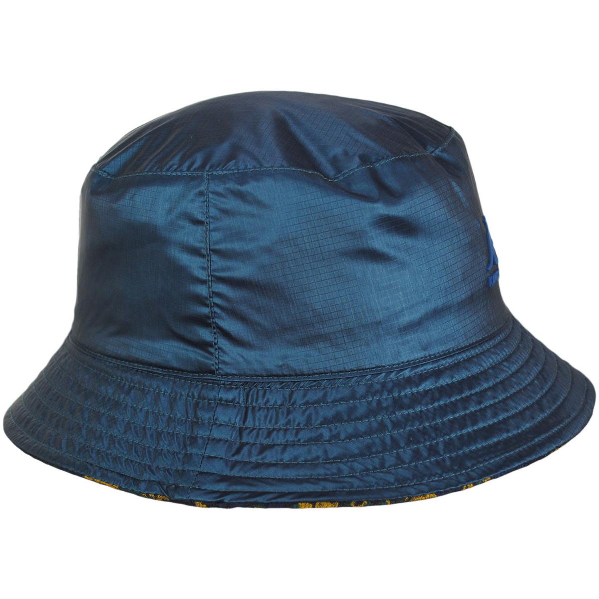 Kangol | Floral Jacquard Reversible Bucket Hat | 185834 | under | MARINE TEAL