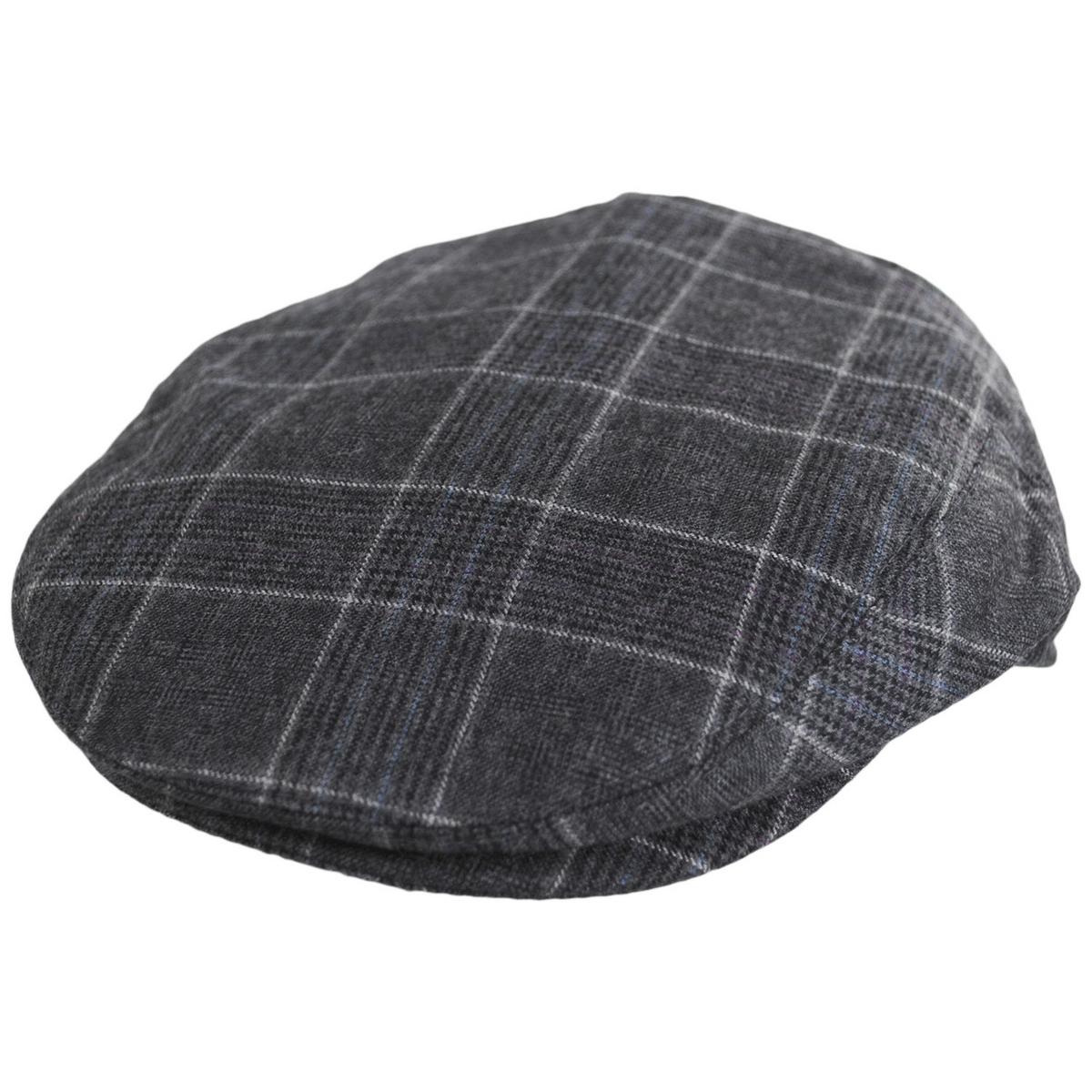 Baskerville Hat Company | Wholesale Aldwych Wool Glenplaid Ivy Cap B2B Pre-Pack | B2B167668 | lead | CHARCOAL