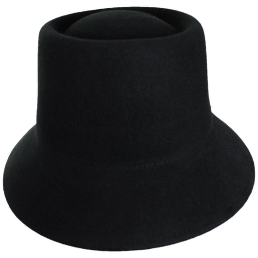 BRIXTON HATS | Elle Wool Felt Bucket/Cloche Hat | 123934 | front | BLACK