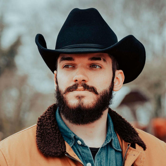 Jaxon Hats | Wool Felt Western Hat | 132000 | lsmthree | BLACK