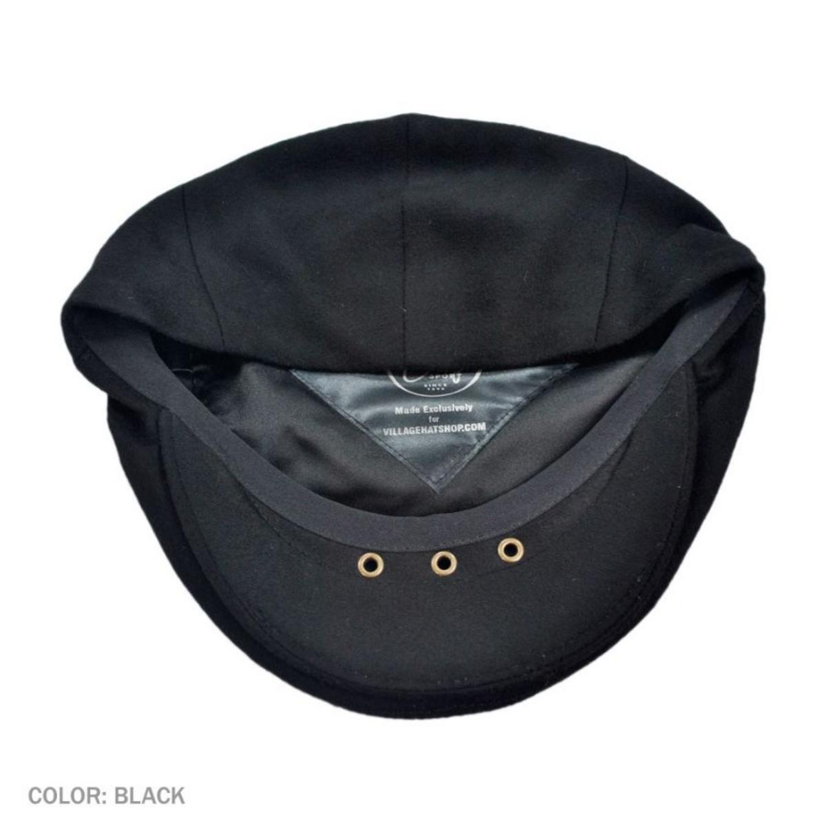City Sport Caps | 100% Cashmere Ivy Cap | 177786 | under | BLACK